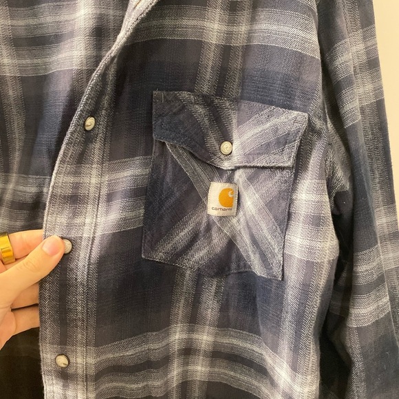 Carhartt Mens Relaxed Fit Flannel size large - Picture 3 of 5